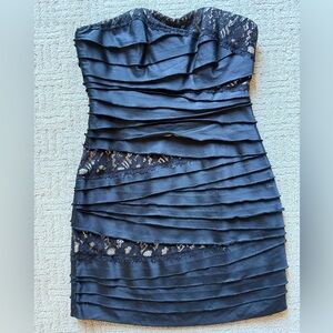 (SOLD) bebe Satin & Lace Mini Dress (XS)